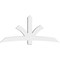 Ekena Millwork Davenport Architectural Grade PVC Gable Bracket, 84"W x 38 1/2"H x 6"D x 6"F, 11/12 Pitch GBP084X39X0606DAV00 - alternate 2